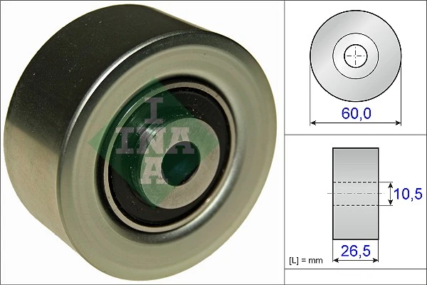 Deflection/Guide Pulley, V-ribbed belt